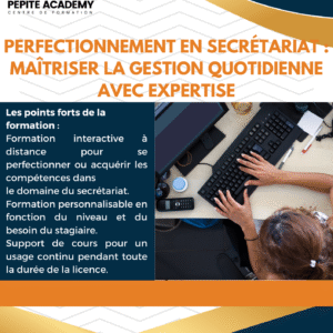 Perfectionnement en Secrétariat : Maîtriser la gestion quotidienne avec expertise