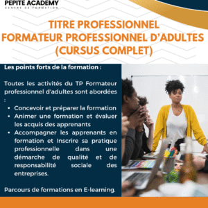 Titre professionnel - Formateur professionnel d'adultes