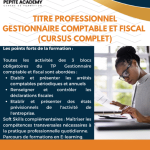 Titre professionnel - Gestionnaire comptable et fiscal